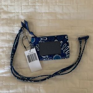 Vera Bradley Zip ID case with Lanyard
